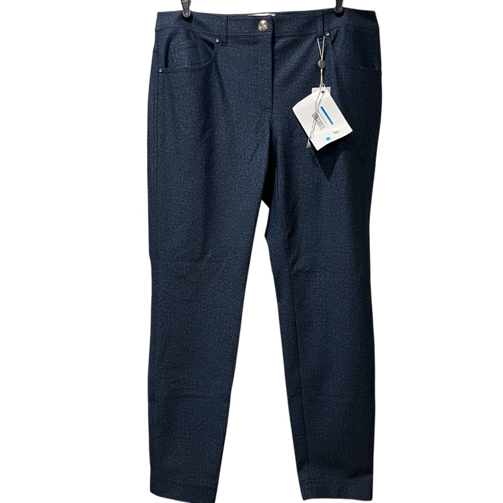 NEW Darling Maria Grazia Severi Women's 38” Waist XL Blue Pants Dress‎